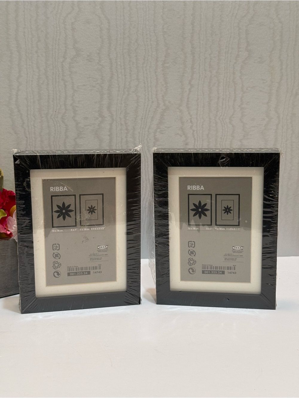 IKEA RIBBA Black Picture Photo Frames Set of Two